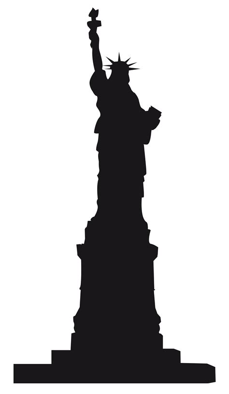 liberty statue silhouette